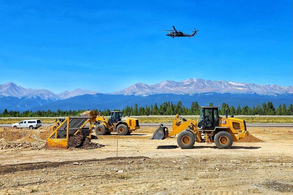 Leadville Airport Taxilane